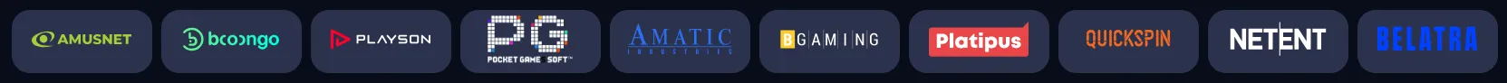 Software providers at Basswin Casino